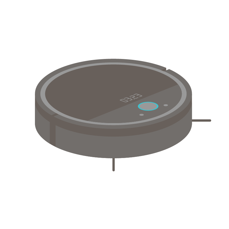 ロボット掃除機のイラスト 素材