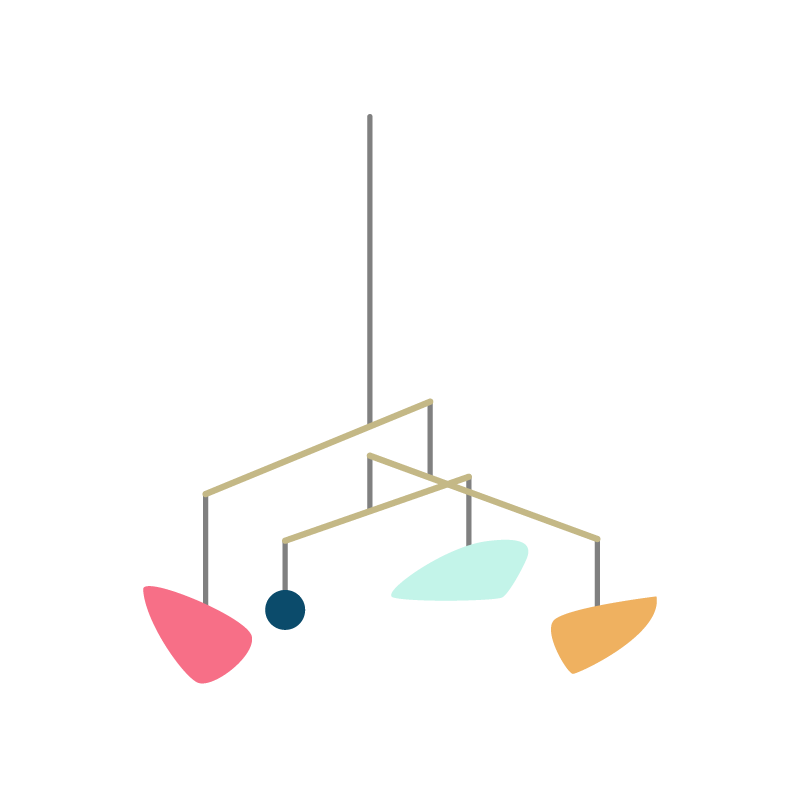 モビールのイラスト 素材