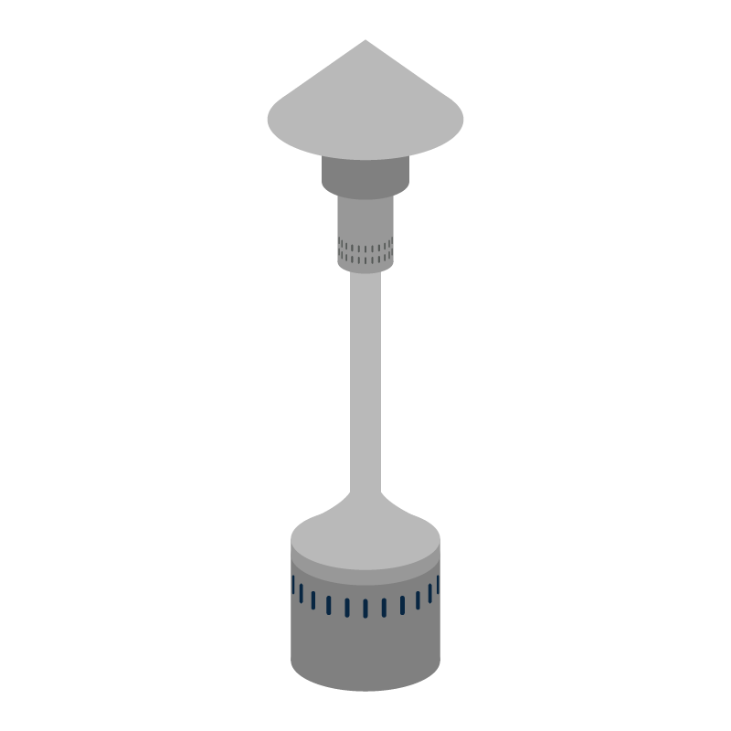 屋外用暖房器具のイラスト 素材