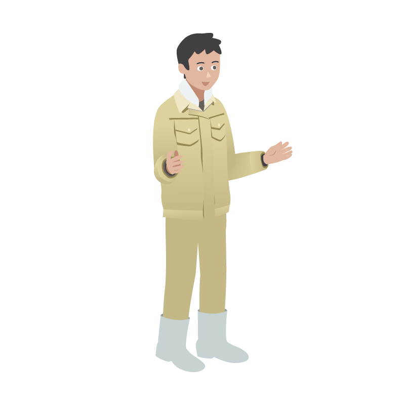 農家・農業経営者のイラスト 素材