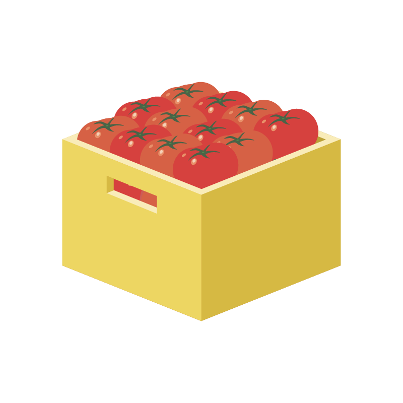 収穫量・多めのイラスト 素材