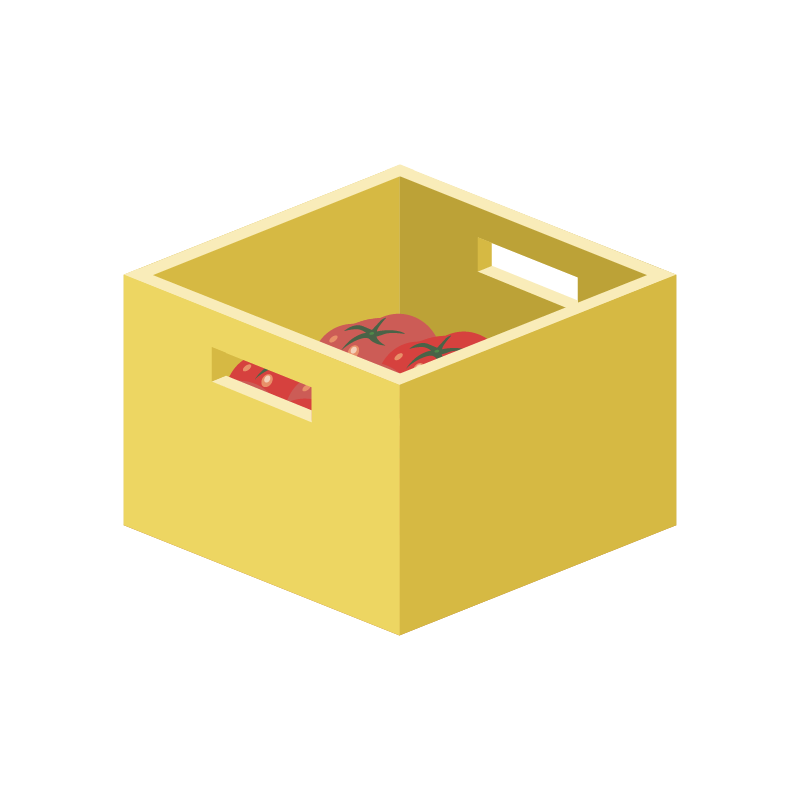 収穫量・少なめのイラスト 素材