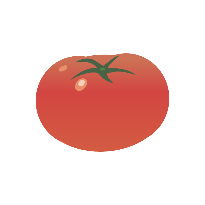 品質の良いトマトのイラスト 素材