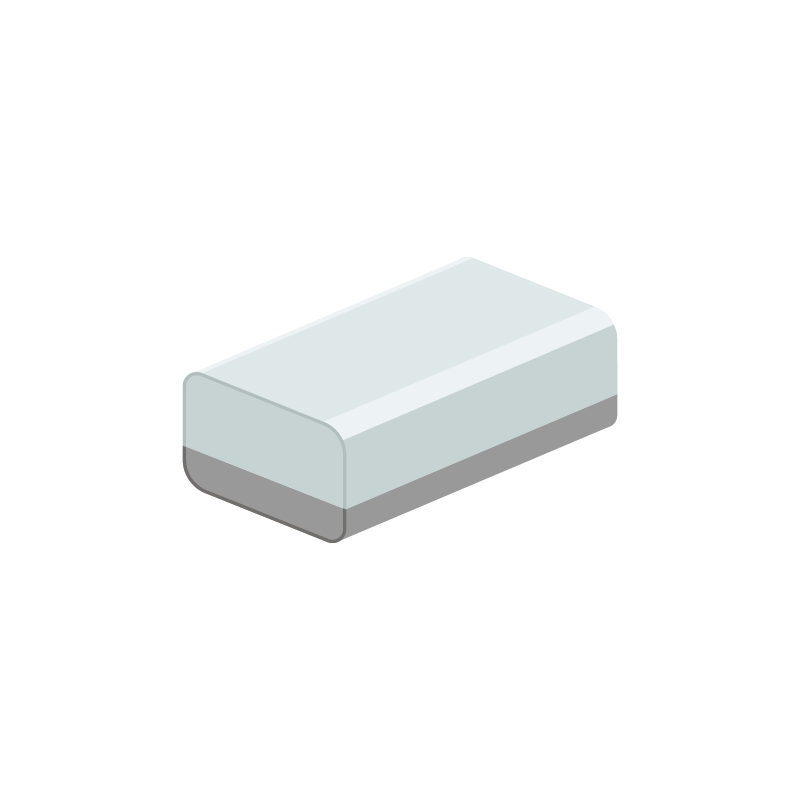ホワイトボードイレーザーのイラスト 素材