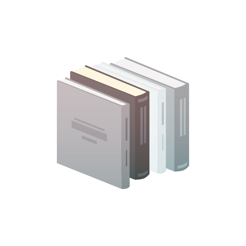 並んだ本のイラスト 素材