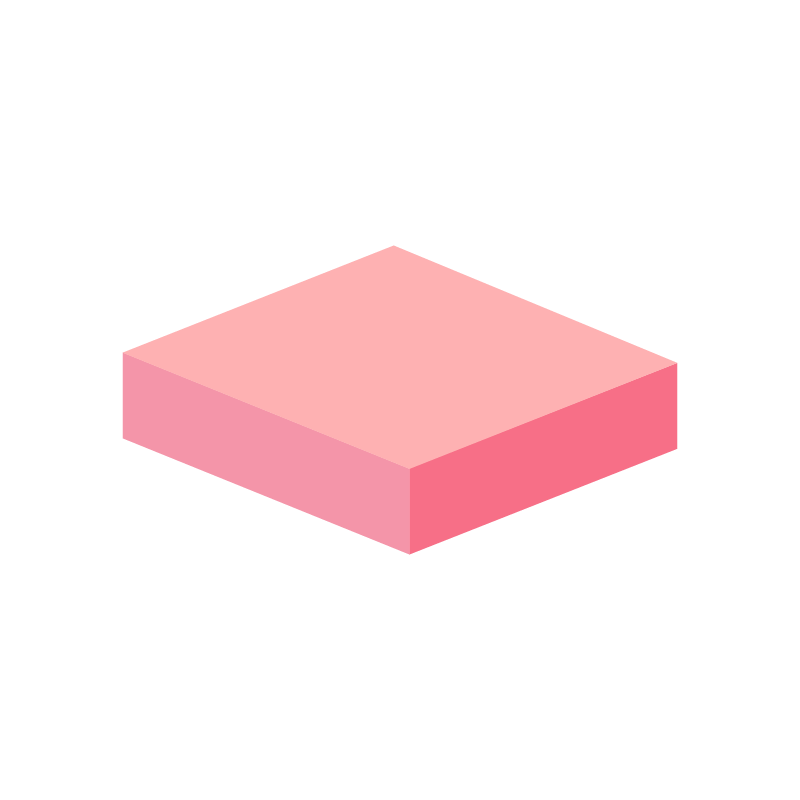 ふせん（ピンク）のイラスト 素材