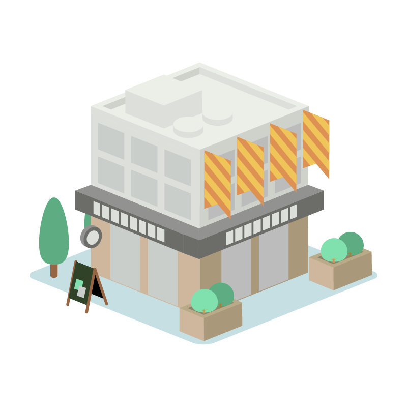 店舗 商店のイラスト 素材
